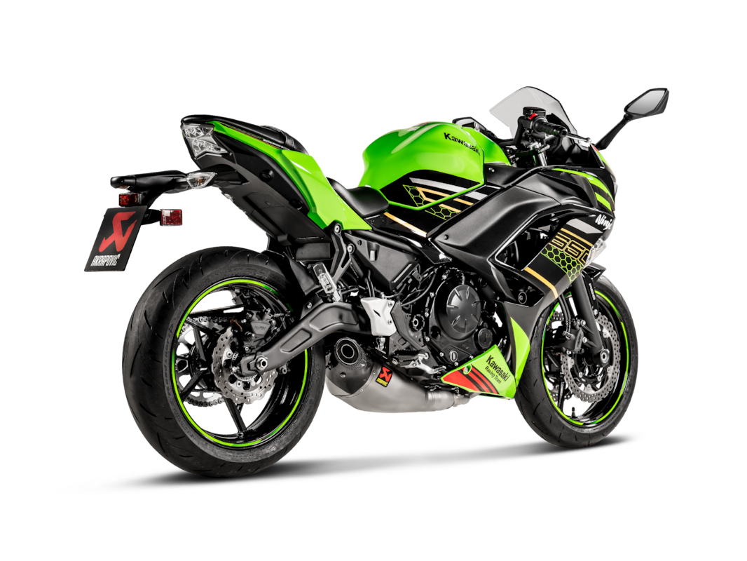 Akrapovic Slip-On Line Titanium (S-K6R12-HEGEHT) passend für Kawasaki Ninja 650 2017 bis 2020