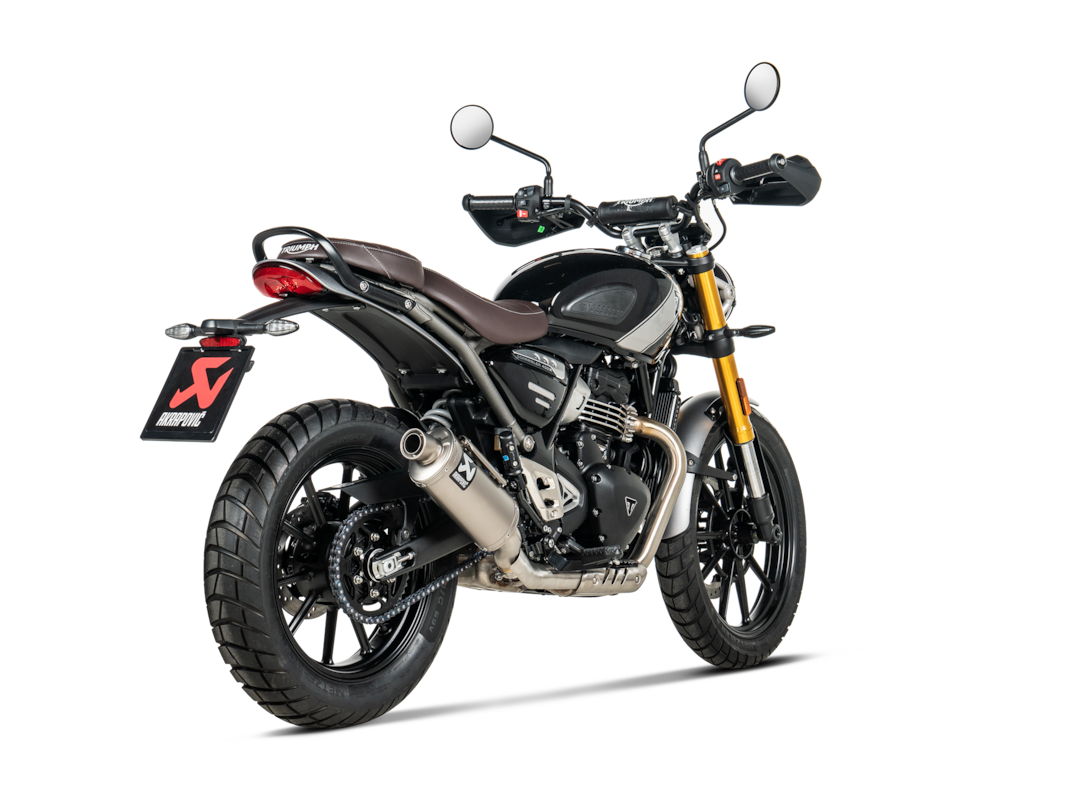 Akrapovic Slip-On Line Titanium (S-T4SO1-HDT) passend für Triumph Scrambler 400 X 2023 bis 2026