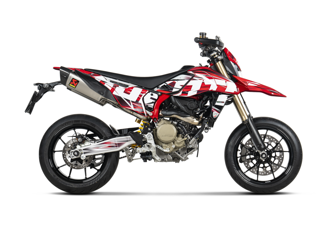 Akrapovic Slip-On Line Titanium (S-D6SO2-HAPLT) suitable for Ducati Hypermotard 698 Mono / RVE 2024 to 2026