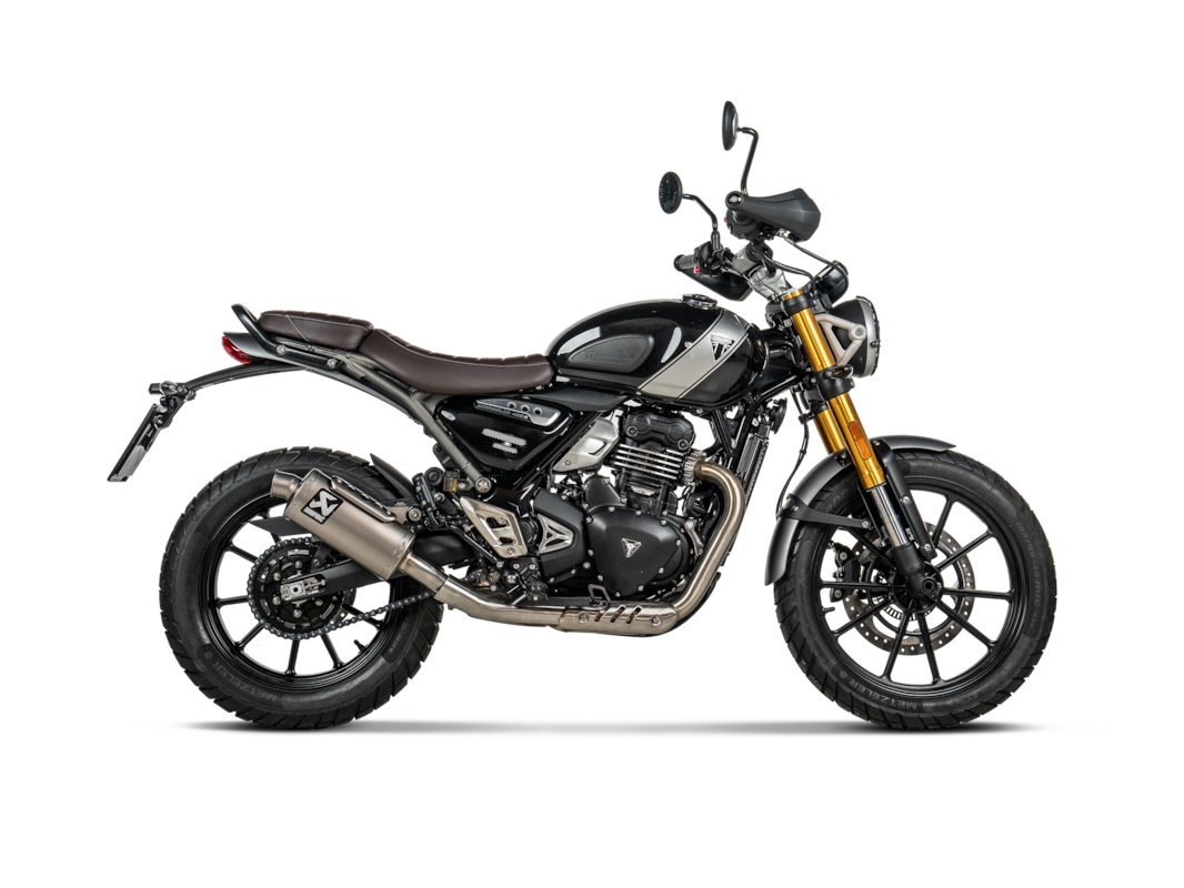 Akrapovic Slip-On Line Titanium (S-T4SO1-HDT) passend für Triumph Scrambler 400 X 2023 bis 2026