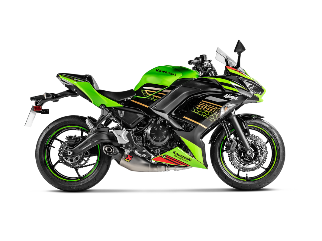 Akrapovic Slip-On Line Titanium (S-K6R12-HEGEHT) passend für Kawasaki Ninja 650 2017 bis 2020