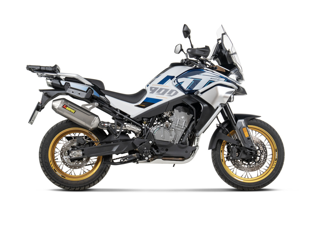 Akrapovic Slip-On Line Titanium (S-CF8SO4-HFTT) suitable for CFMOTO 800 MT 2024 to 2026