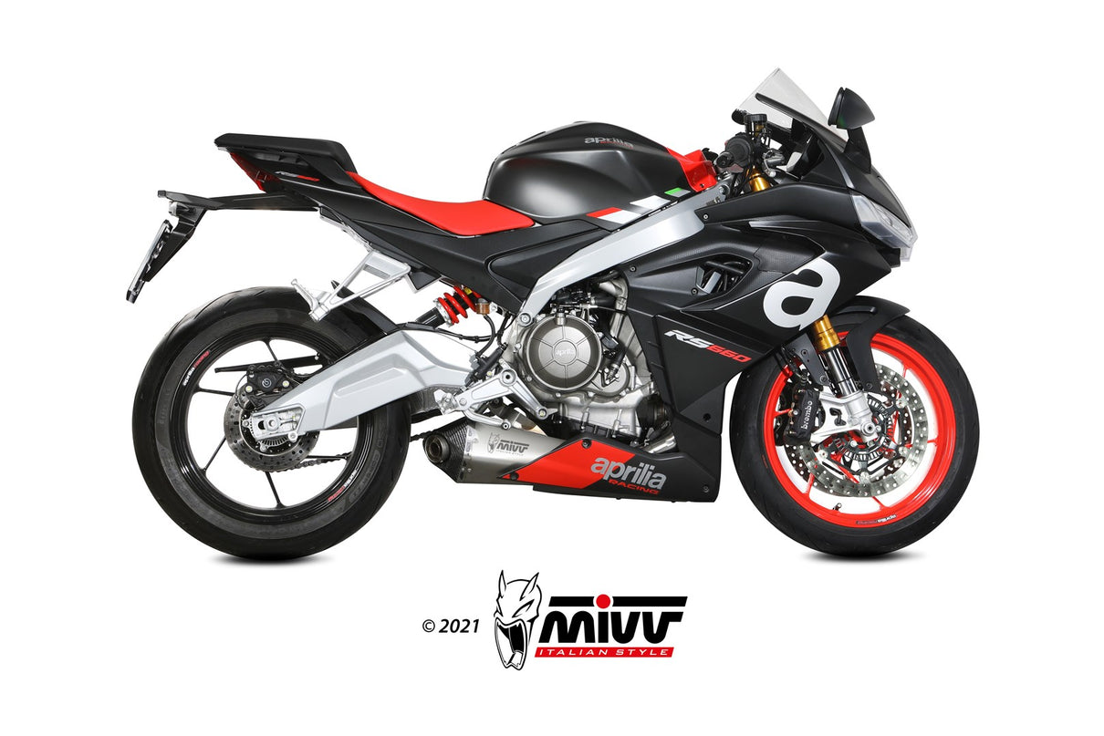 MIVV Delta Race Edelstahl (A.014.LDRX) passend für Aprilia RS 660 2020 bis 2024