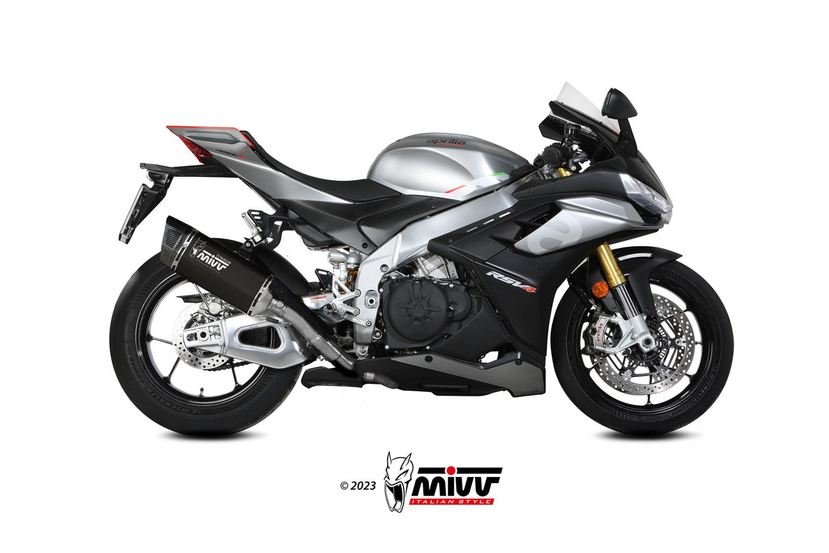 MIVV SR-1 Schwarzes Titan (A.015.LR1TB) passend für Aprilia RSV4 2021 bis 2024