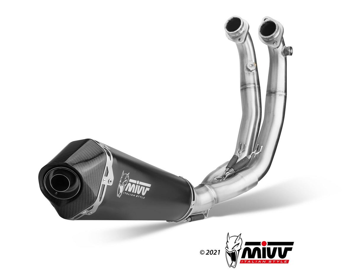 MIVV Delta Race Schwarzer Edelstahl (A.014.LDRB) passend für Aprilia RS 660 2020 bis 2024