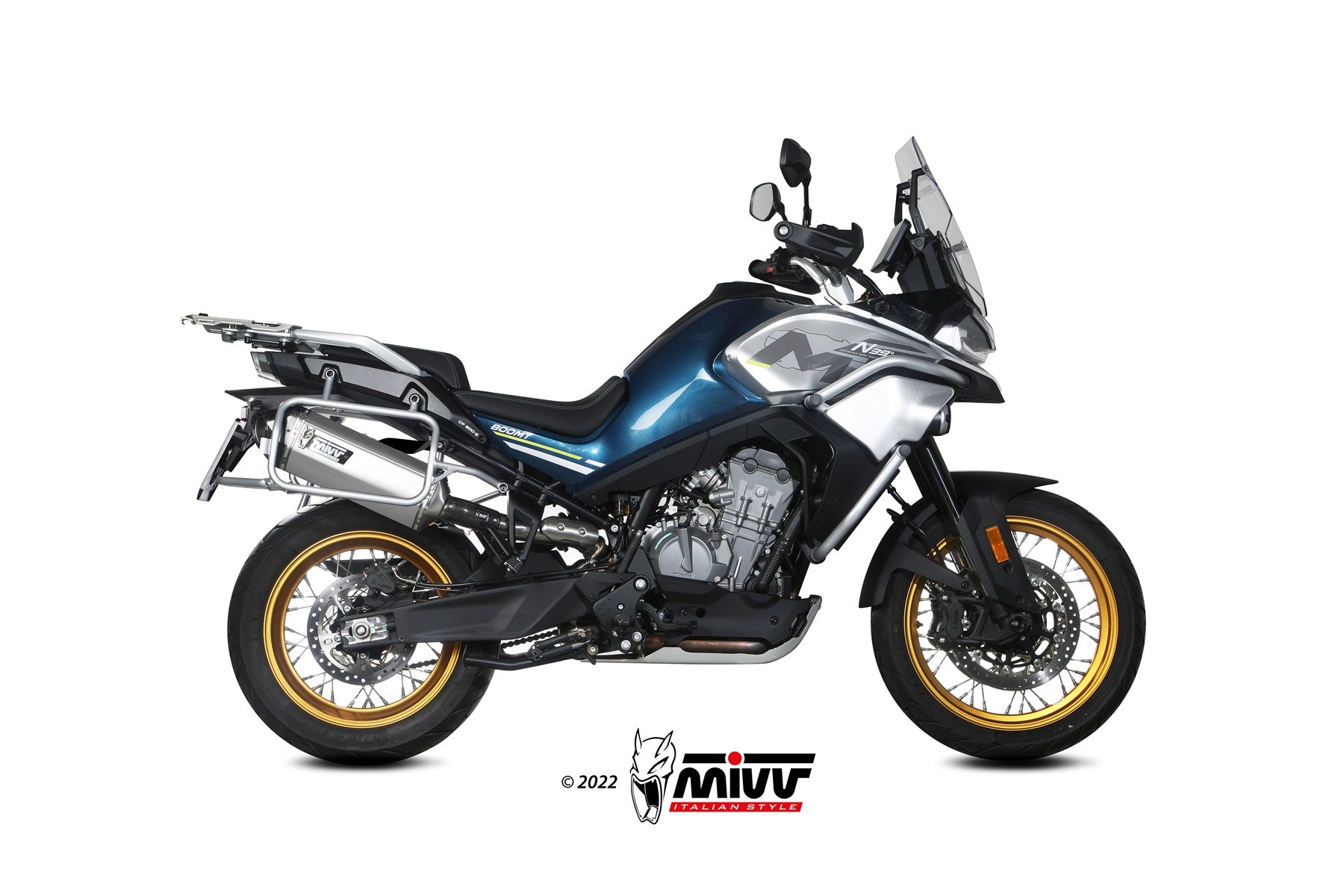 MIVV SPEED EDGE Edelstahl (CF.001.LRX) passend für CF MOTO 800MT 2022 bis 2026