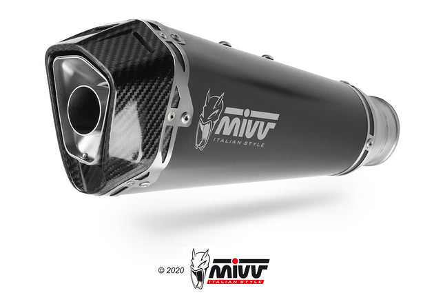MIVV Delta Race Schwarzer Edelstahl (Y.081.KDRB) passend für Yamaha Tracer 9 2025 bis 2026