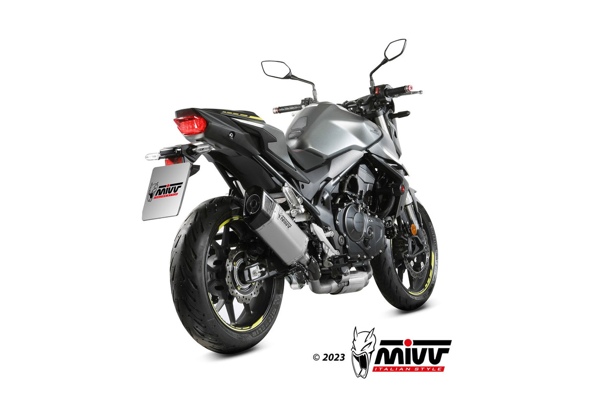 MIVV SR-1 Edelstahl (H.085.LR1X) passend für Honda CB 750 Hornet 2023 bis 2026