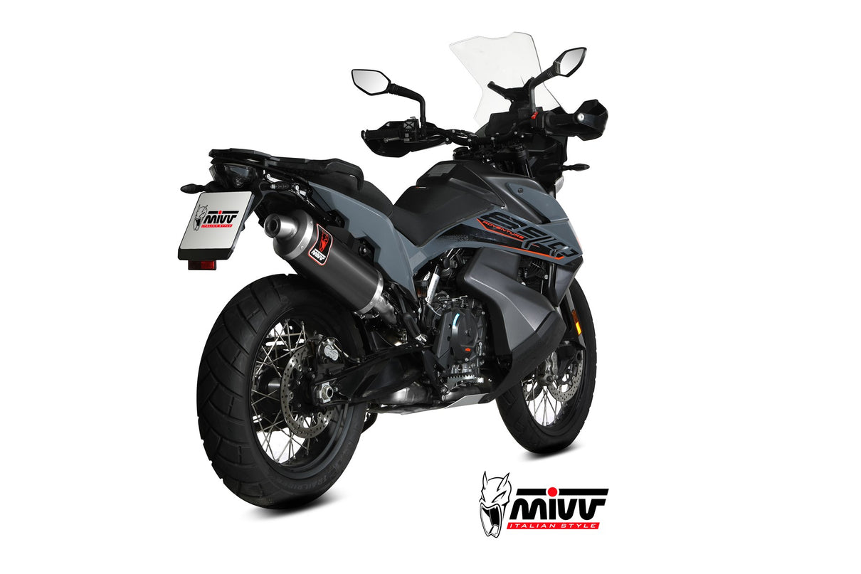 MIVV DAKAR Schwarzer Edelstahl (KT.021.LEKB) passend für KTM 890 Adventure / R 2025 bis 2026