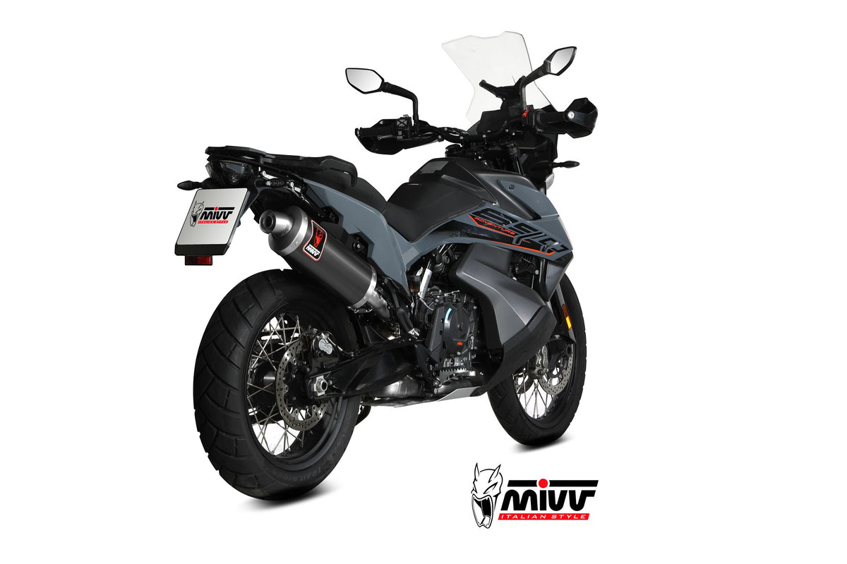 MIVV DAKAR Schwarzer Edelstahl (KT.021.LEKB) passend für KTM 890 Adventure / R 2025 bis 2026