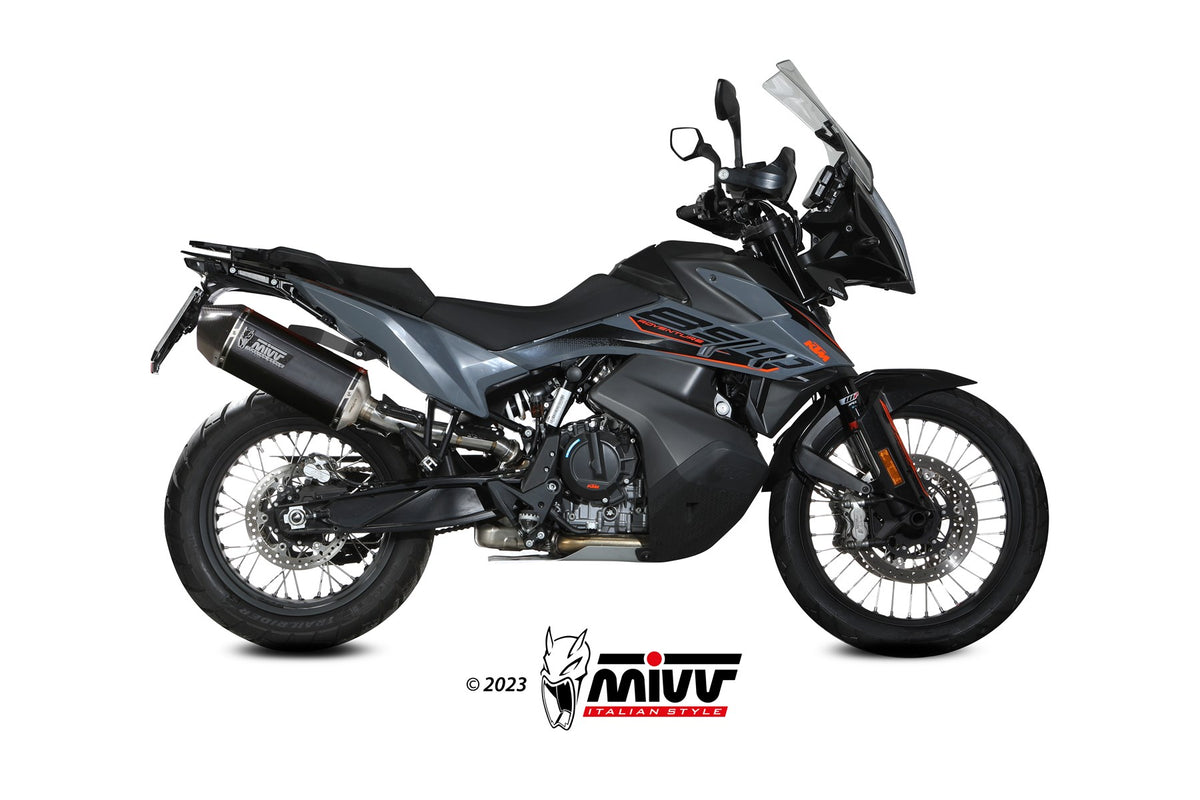 MIVV SPEED EDGE Schwarzer Edelstahl (KT.021.LRB) passend für KTM 890 Adventure / R 2025 bis 2026