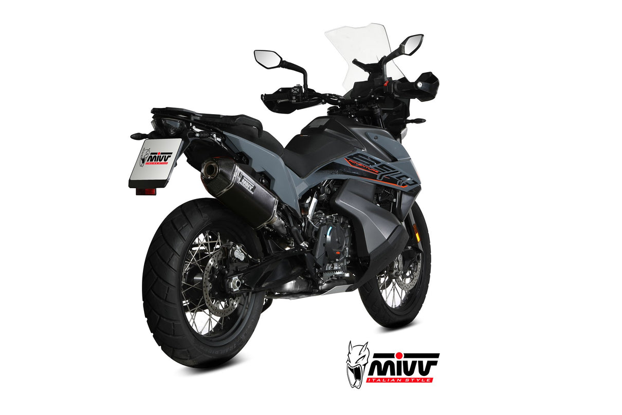 MIVV SPEED EDGE Schwarzer Edelstahl (KT.021.LRB) passend für KTM 890 Adventure / R 2025 bis 2026