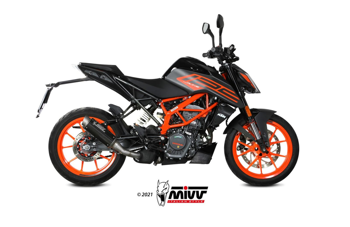MIVV GP Carbon (KT.025.L2P) passend für KTM Duke 125 / 390 2021 bis 2023