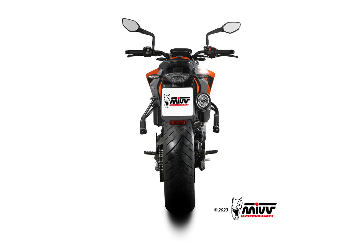 MIVV X-M5 Schwarzer Edelstahl (KT.020.LC5B) passend für KTM Duke 790 2023 bis 2026