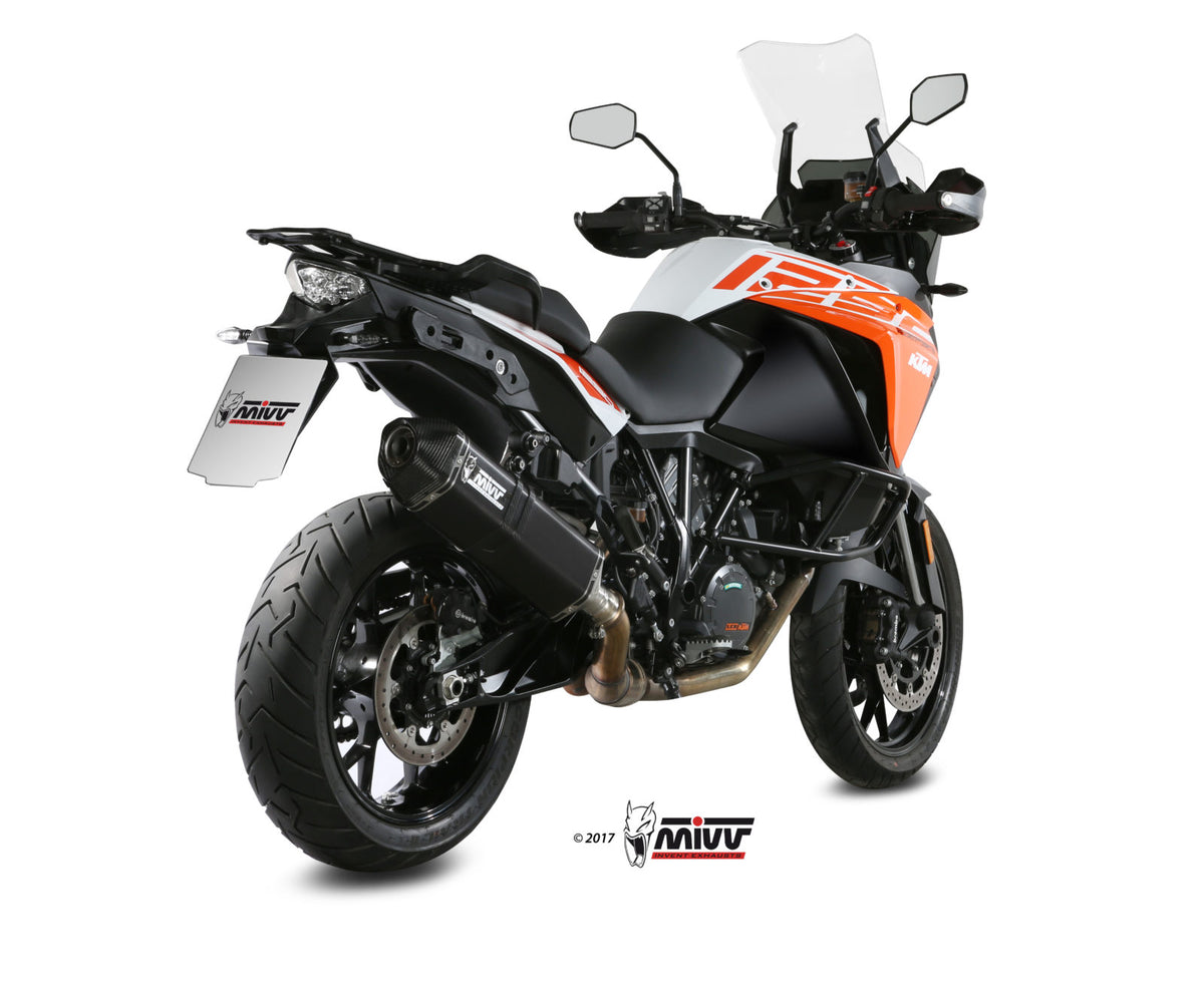 MIVV SPEED EDGE Schwarzer Edelstahl (KT.017.LRX) passend für KTM 1290 Super Adventure / R / S / T 2015 bis 2020