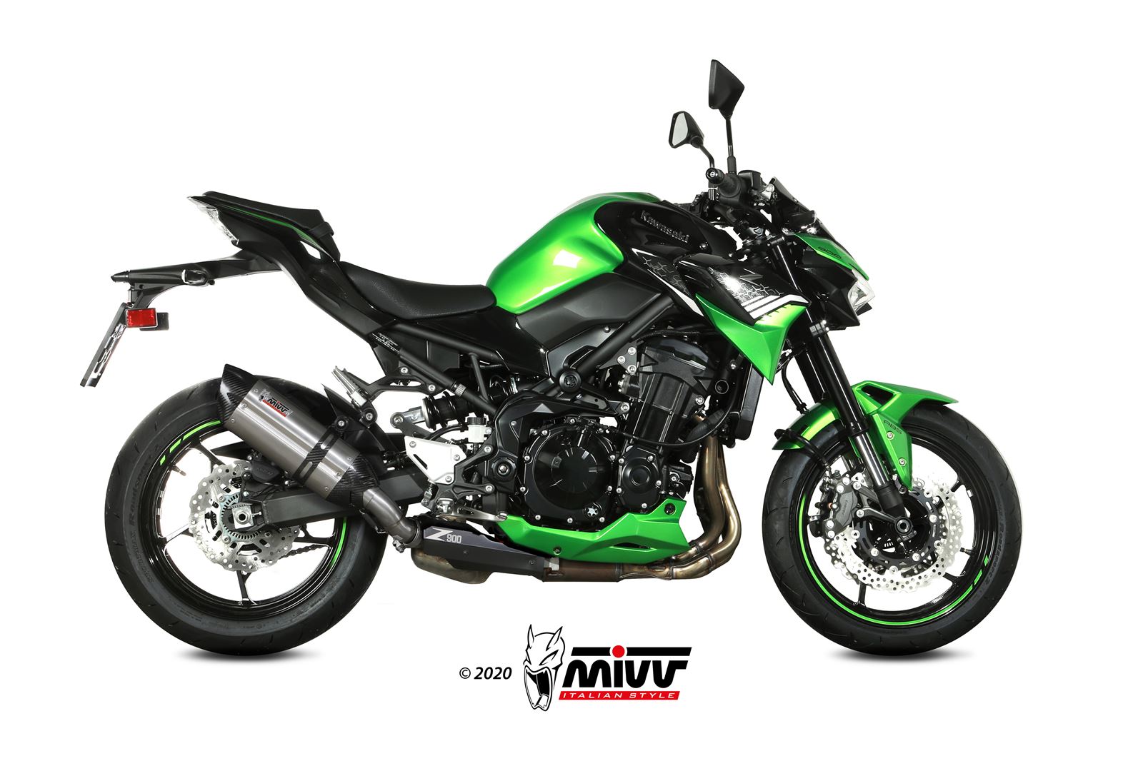 MIVV SUONO Edelstahl (K.052.L7) passend für Kawasaki Z900 2020 bis 2024