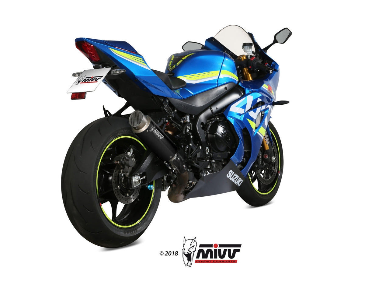 MIVV GP PRO Schwarzer Edelstahl (S.050.LXBP) passend für Suzuki GSX-R 1000 2017 bis 2020
