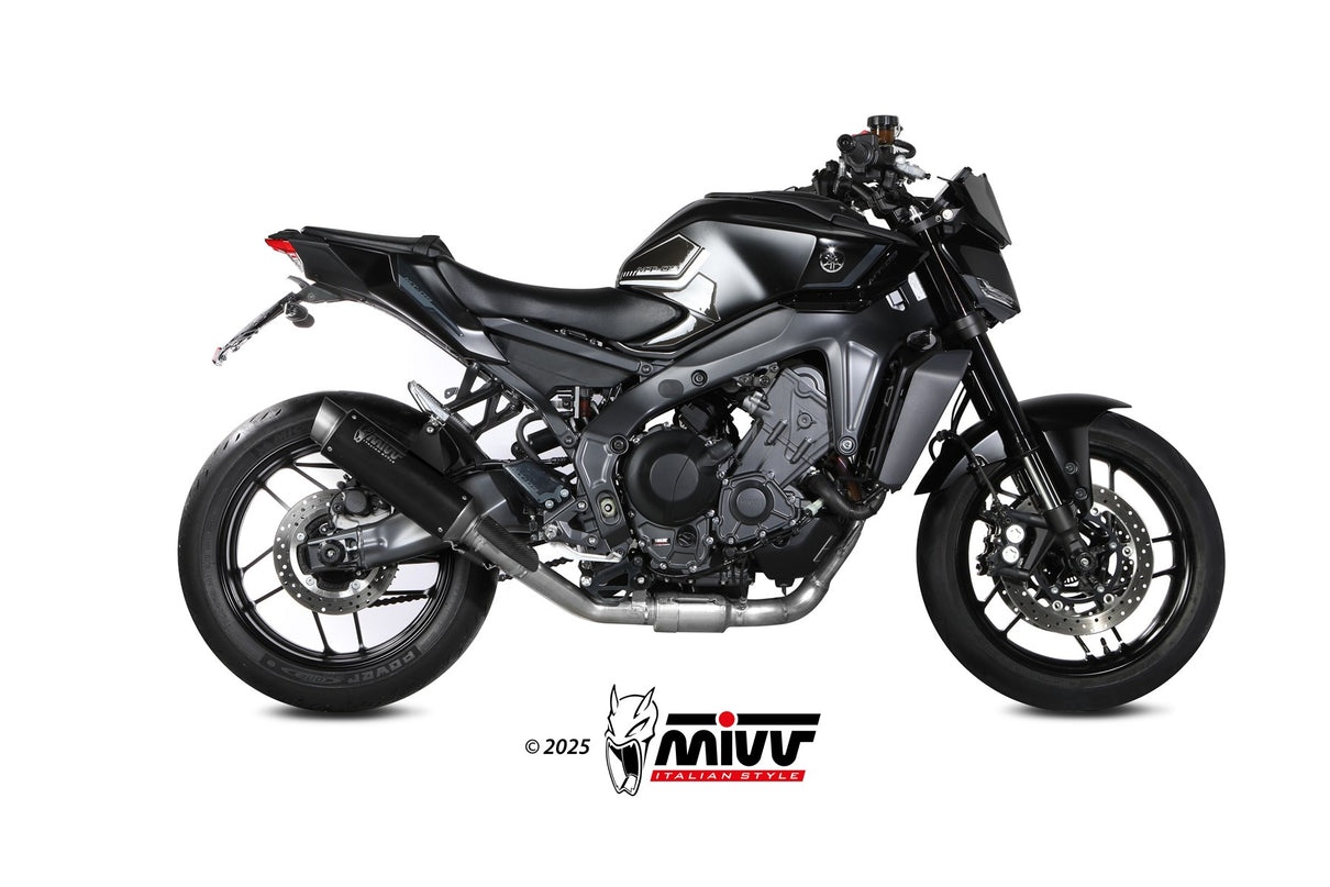 MIVV GP PRO Schwarzer Edelstahl (Y.078.KXBP) passend für Yamaha MT-09 2024 bis 2026