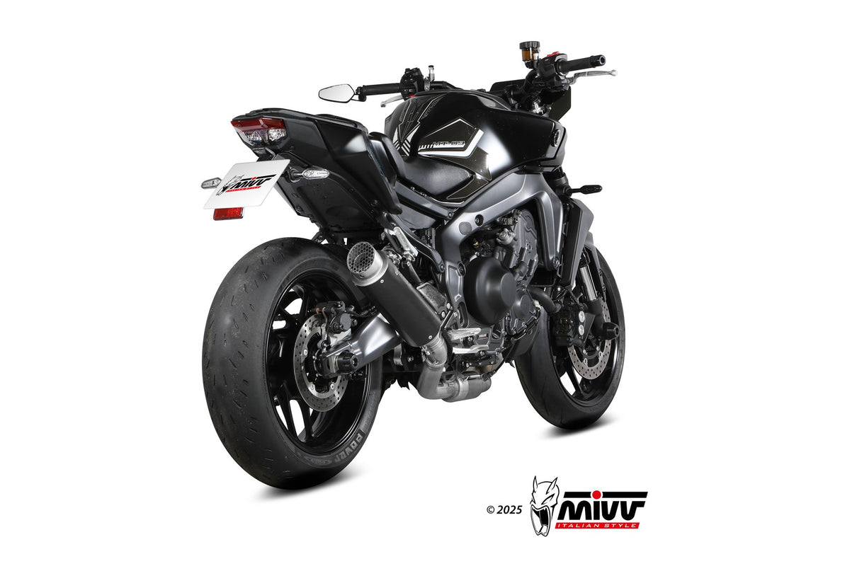 MIVV GP PRO Schwarzer Edelstahl (Y.078.KXBP) passend für Yamaha MT-09 2024 bis 2026