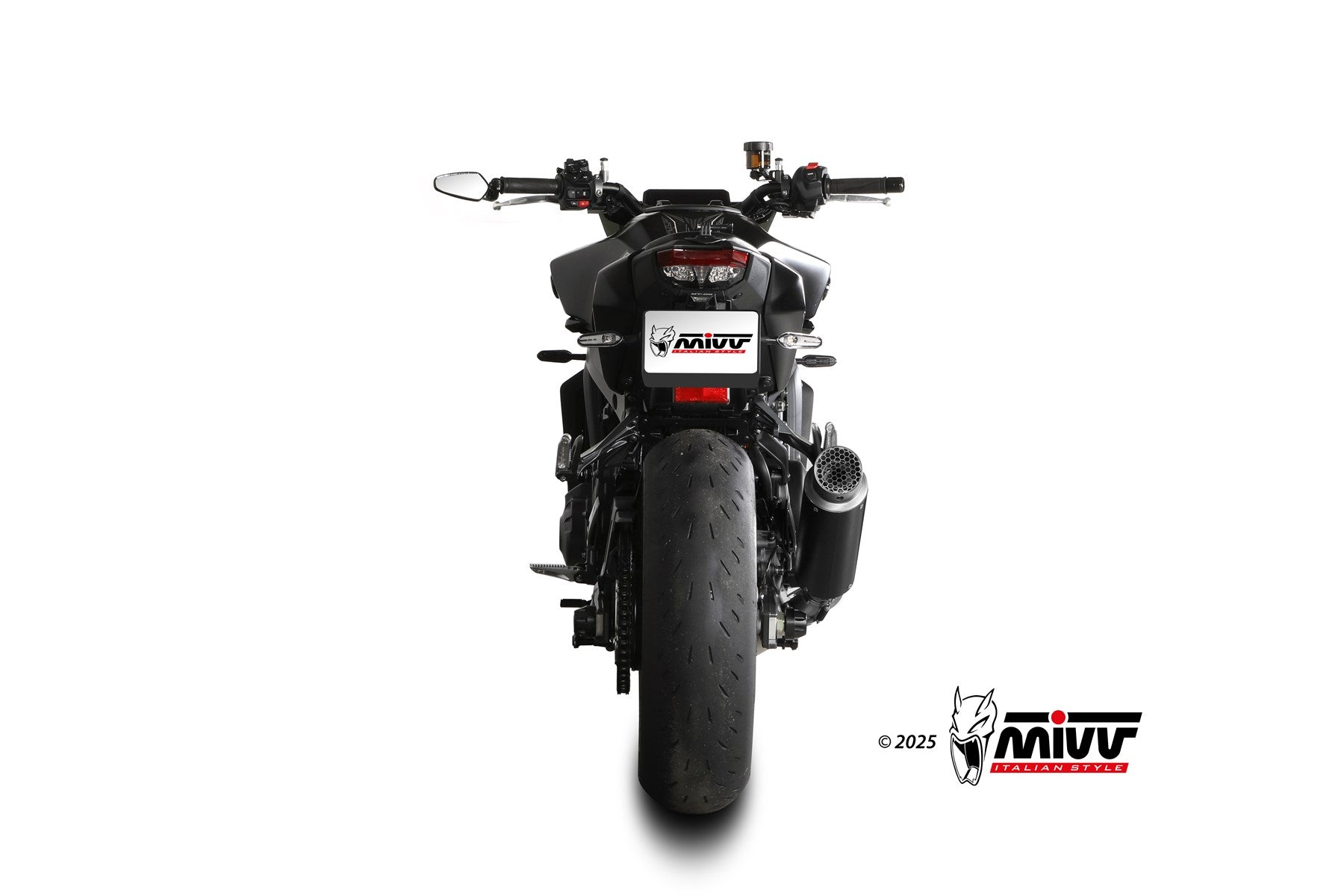 MIVV GP PRO Schwarzer Edelstahl (Y.078.KXBP) passend für Yamaha MT-09 2024 bis 2026