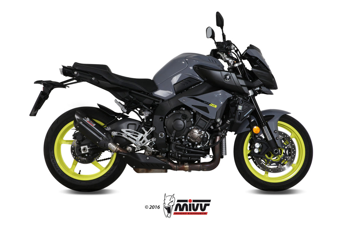 MIVV SUONO Schwarzer Edelstahl (Y.057.L9) passend für Yamaha MT-10 2016 bis 2022