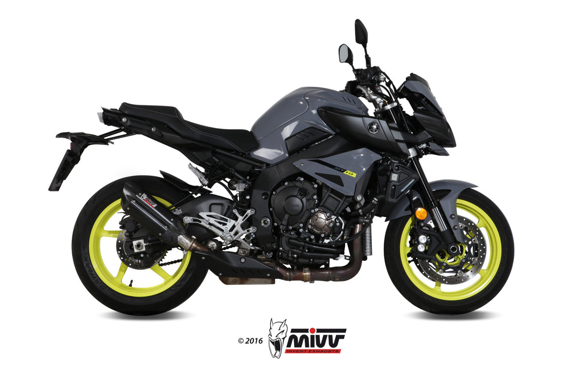 MIVV SUONO Schwarzer Edelstahl (Y.057.L9) passend für Yamaha MT-10 2016 bis 2022