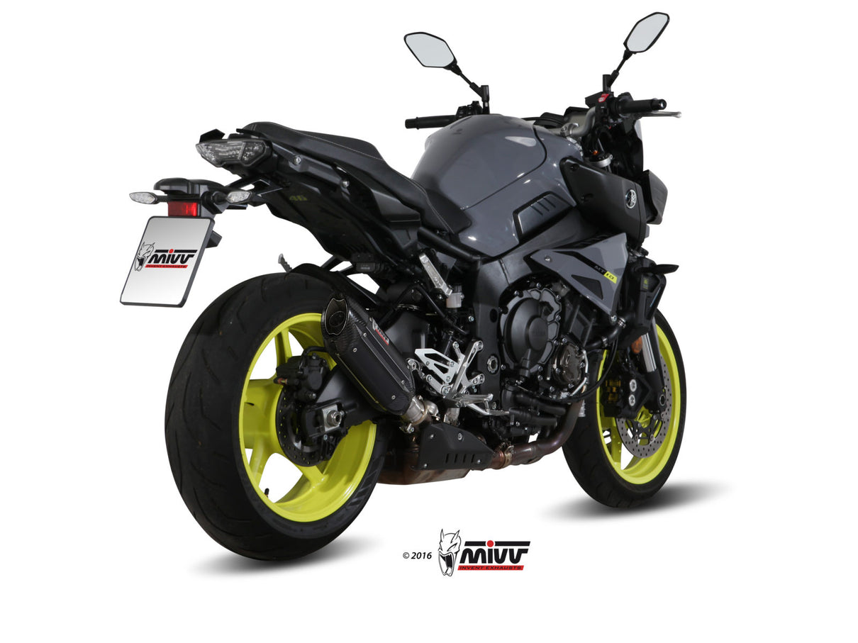 MIVV SUONO Schwarzer Edelstahl (Y.057.L9) passend für Yamaha MT-10 2016 bis 2022