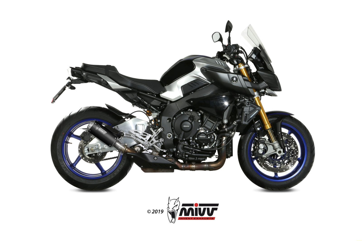 MIVV MK3 Schwarzer Edelstahl (Y.057.LM3B) passend für Yamaha MT-10 2016 bis 2022