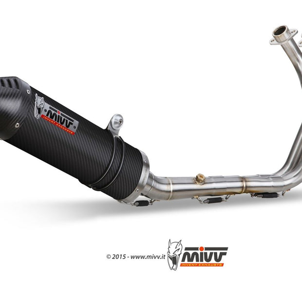 MIVV OVAL Carbon with carbon end cap (Y.044.L3C) suitable for Yamaha MT-07 2021 to 2024