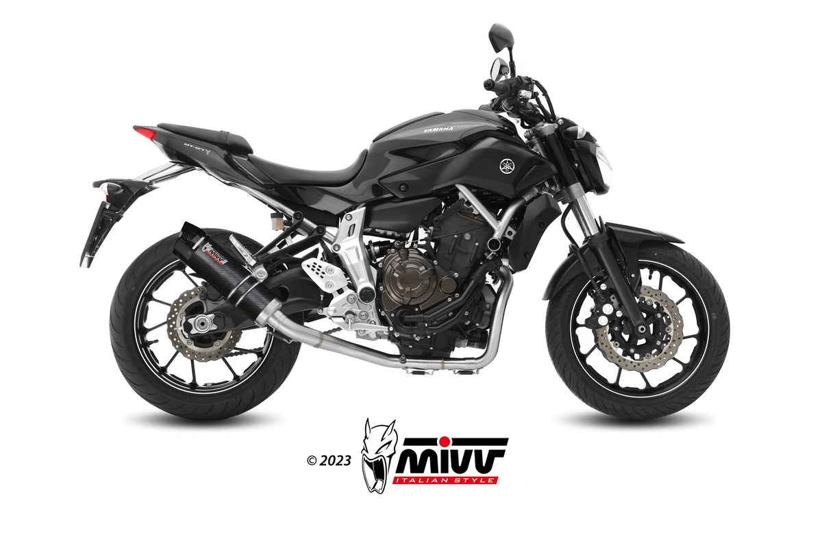 MIVV GP Carbon mit Carbon-Endkappe (Y.045.L2SC) passend für Yamaha MT-07 2021 bis 2024