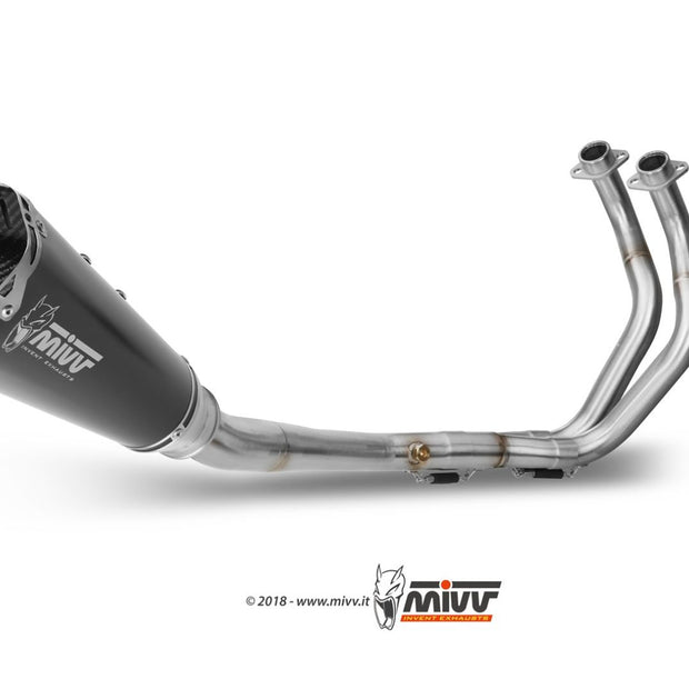 MIVV Delta Race Schwarzer Edelstahl (Y.045.LDRB) passend für Yamaha MT-07 2021 bis 2024
