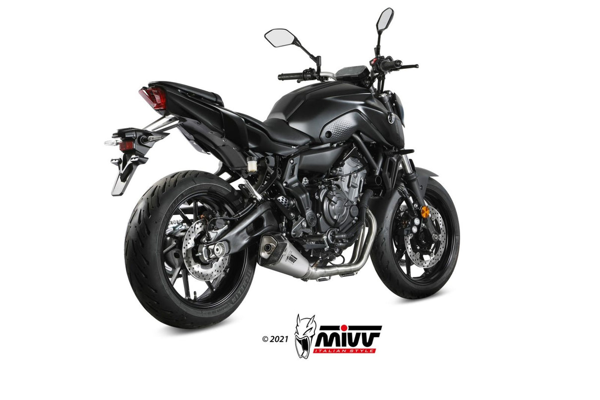 MIVV Delta Race Edelstahl (Y.074.LDRX) passend für Yamaha MT-07 2021 bis 2024