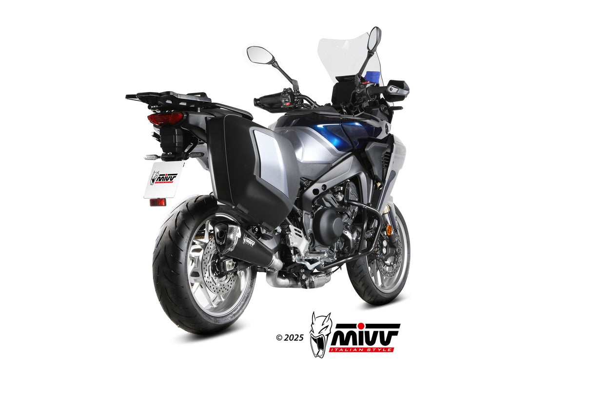 MIVV Delta Race Schwarzer Edelstahl (Y.081.KDRB) passend für Yamaha Tracer 9 2025 bis 2026