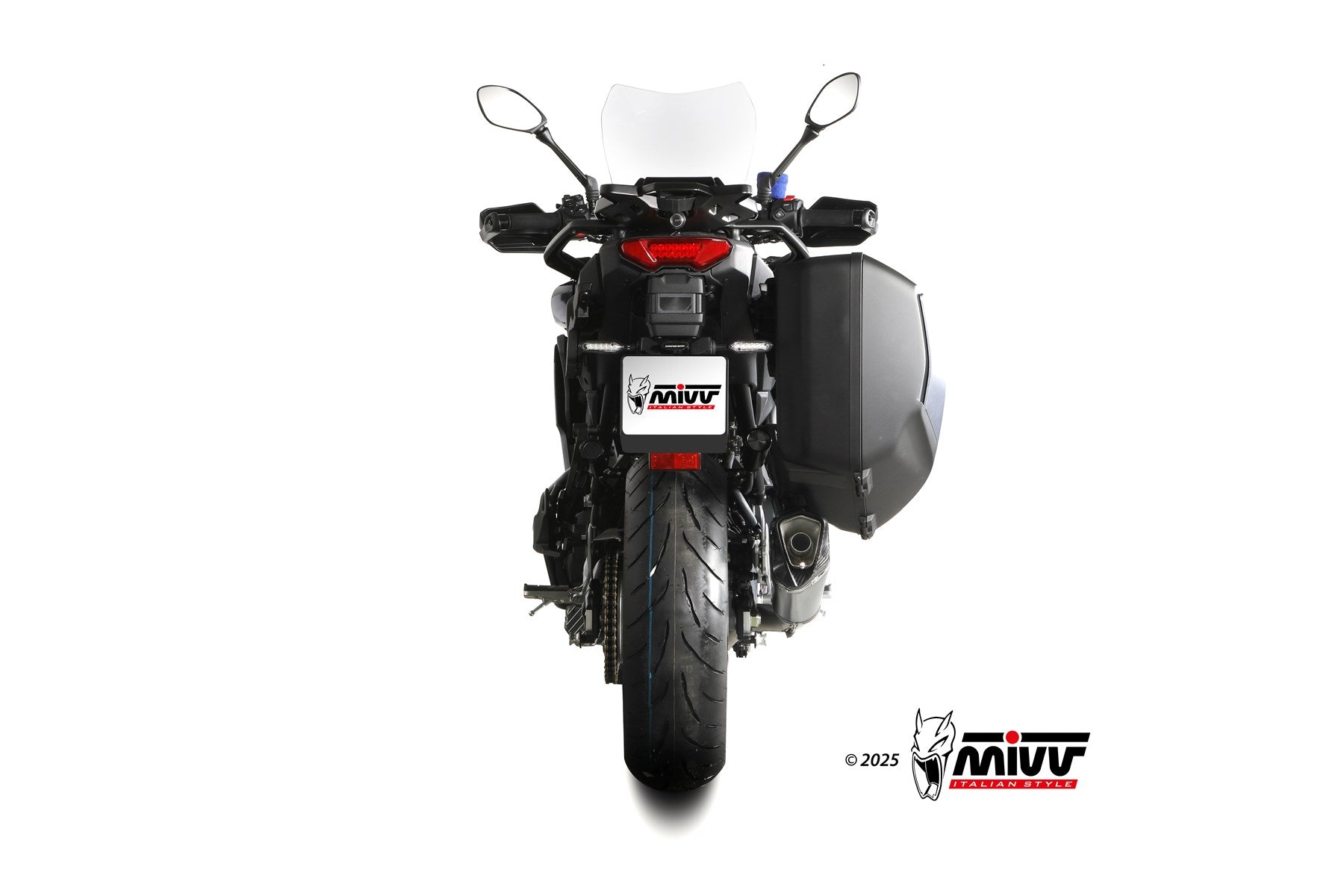 MIVV Delta Race Schwarzer Edelstahl (Y.081.KDRB) passend für Yamaha Tracer 9 2025 bis 2026