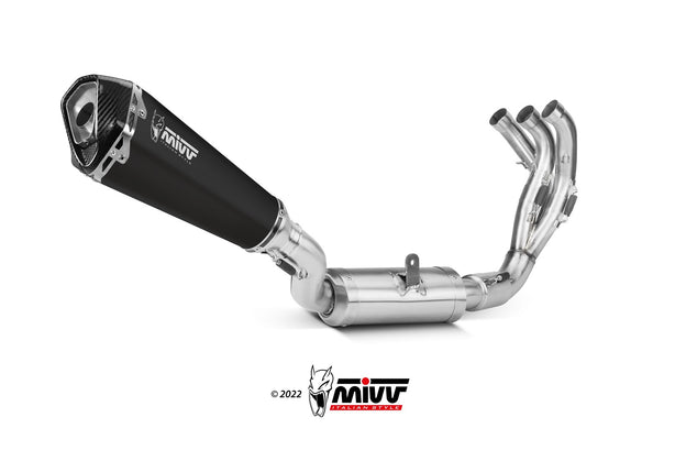MIVV Delta Race Schwarzer Edelstahl (Y.069.LDRB) passend für Yamaha Tracer 9 2021 bis 2024