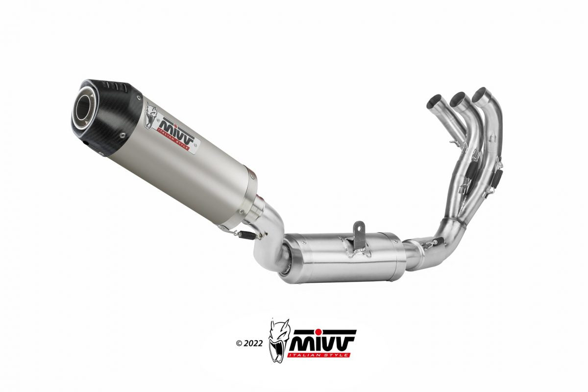 MIVV OVAL Titan mit Carbon-Endkappe (Y.069.L4C) passend für Yamaha Tracer 9 2021 bis 2024