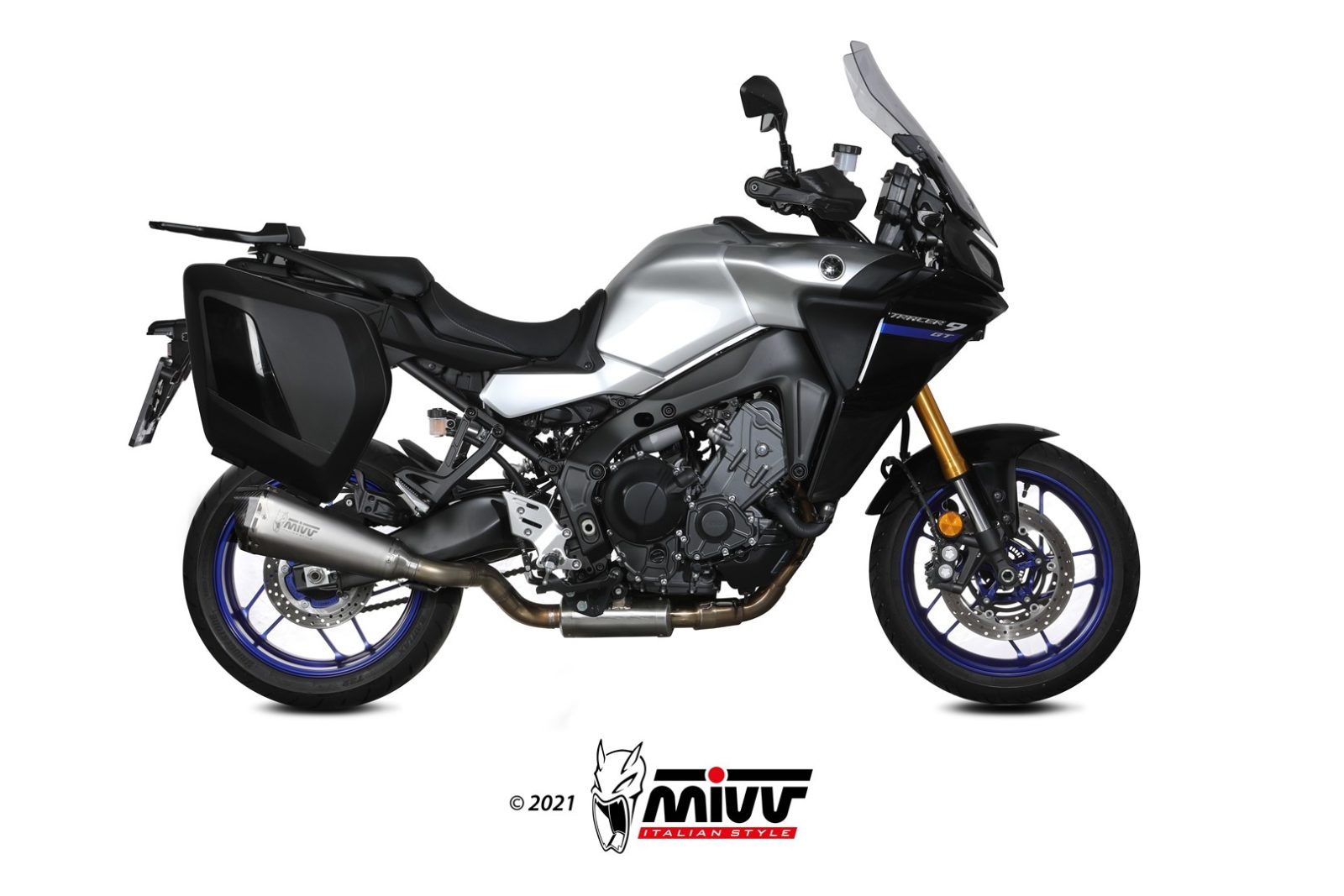MIVV Delta Race Edelstahl (Y.069.LDRX) passend für Yamaha Tracer 9 2021 bis 2024