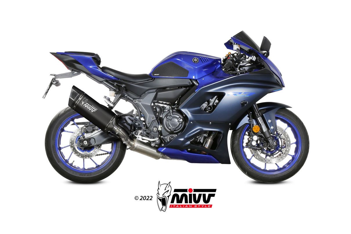 MIVV SR-1 Schwarzes Titan (Y.071.LR1TB) passend für Yamaha R7 2022 bis 2024