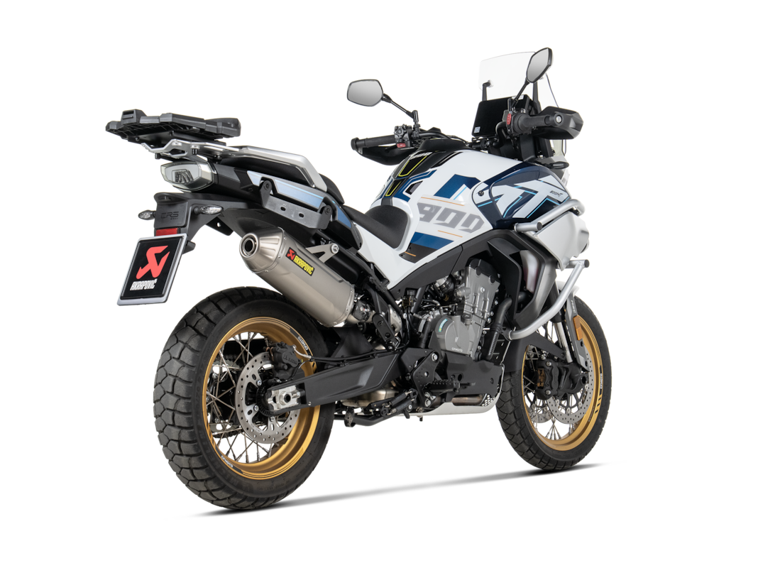 Akrapovic Slip-On Line Titanium (S-CF8SO4-HFTT) suitable for CFMOTO 800 MT 2024 to 2026