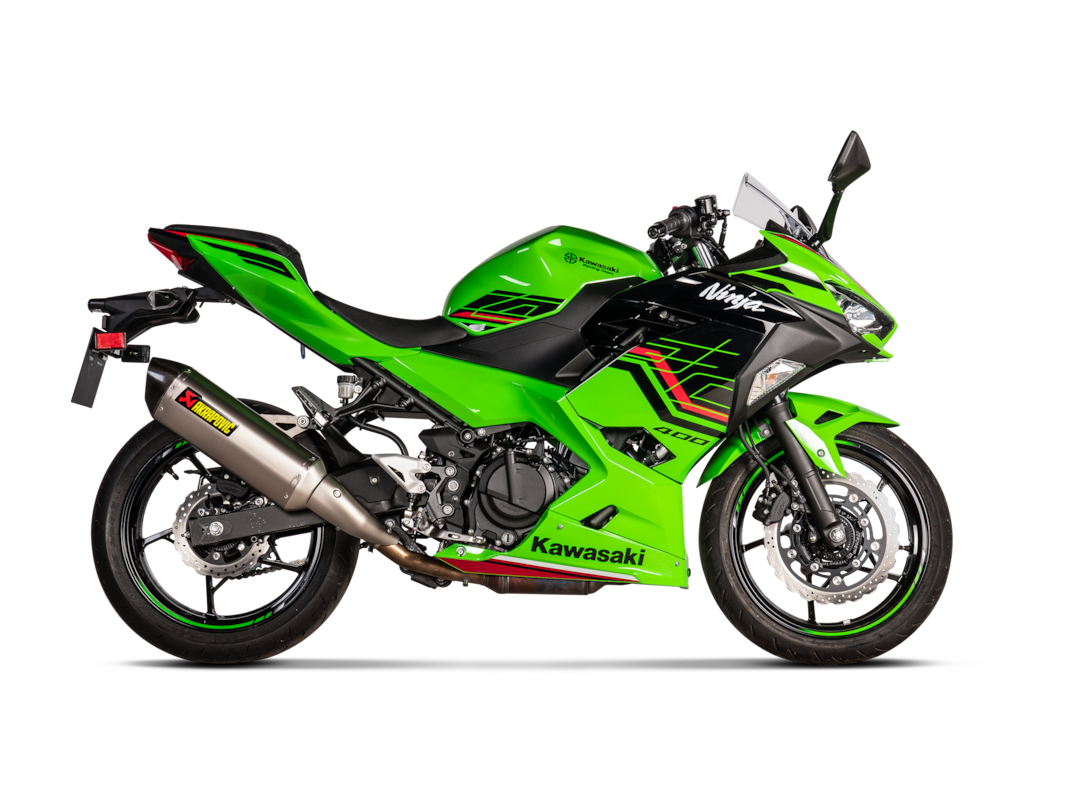 Akrapovic Slip-On Line Titanium (S-K4SO7-HRT) passend für Kawasaki Ninja 400 2018 bis 2024