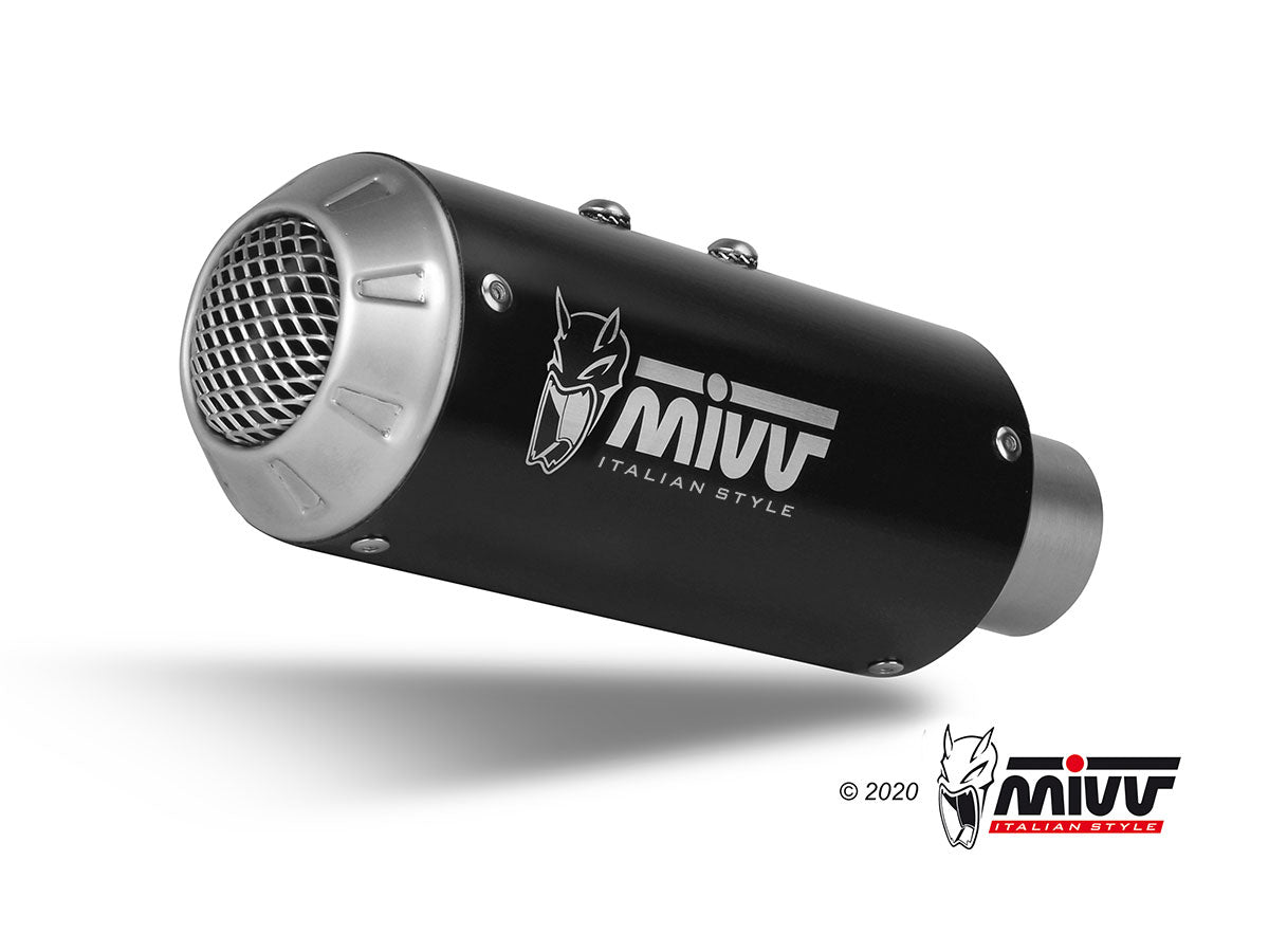 MIVV MK3 Schwarzer Edelstahl (Y.057.LM3B) passend für Yamaha MT-10 2016 bis 2022