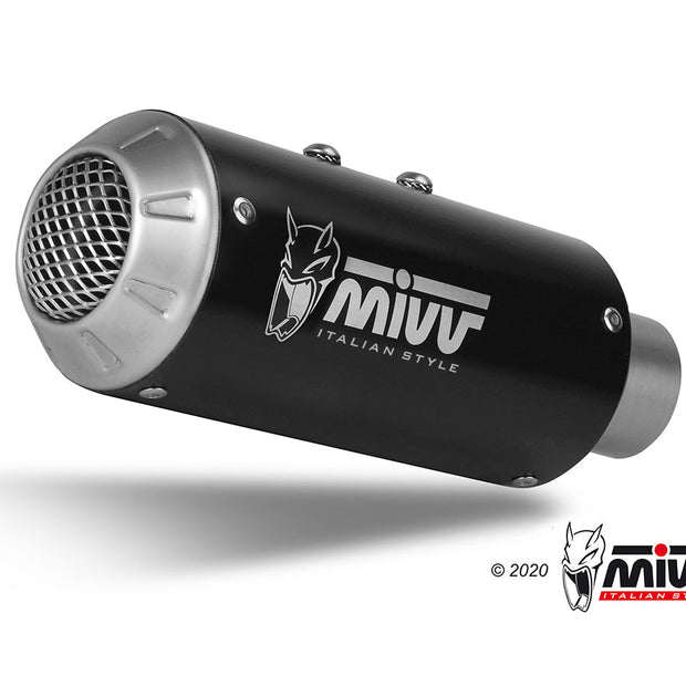 MIVV MK3 Black Stainless Steel (Y.057.LM3B) suitable for Yamaha MT-10 2016 to 2022