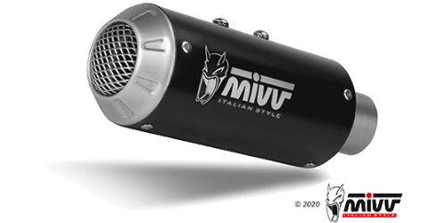 MIVV MK3 Schwarzer Edelstahl (K.052.LM3B) passend für Kawasaki Z900 2020 bis 2024