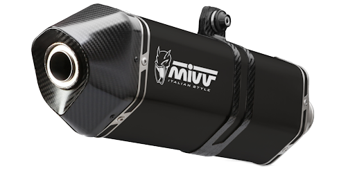 MIVV SPEED EDGE Schwarzer Edelstahl (CF.001.LRB) passend für CF MOTO 800MT 2022 bis 2026