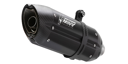 MIVV SUONO Schwarzer Edelstahl (S.048.L9) passend für Suzuki GSX-S 750 2017 bis 2020
