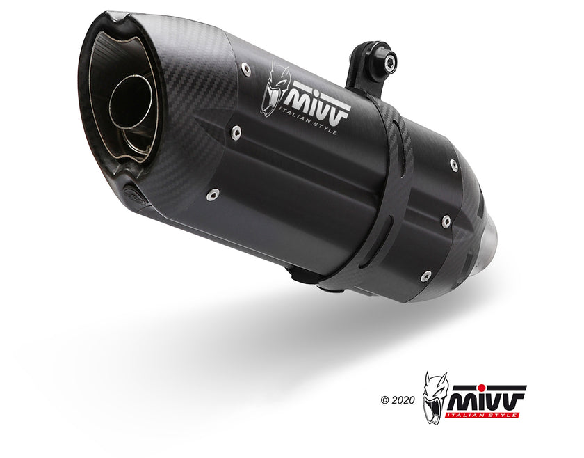 MIVV SUONO Schwarzer Edelstahl (Y.057.L9) passend für Yamaha MT-10 2016 bis 2022